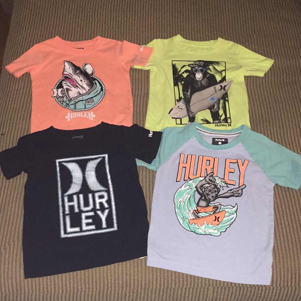 Hurley T-shirt bundle. Size 5.